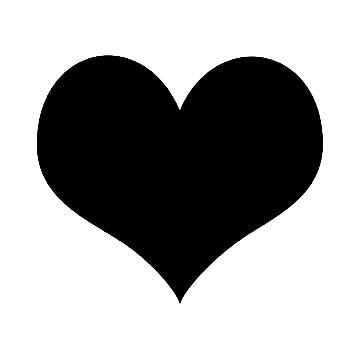 a black heart icon